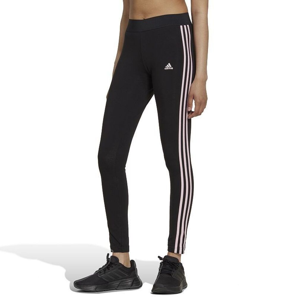 NEW Adidas Lounge wear Essentials Leggings Womens Clothing Black Pink X Small XS